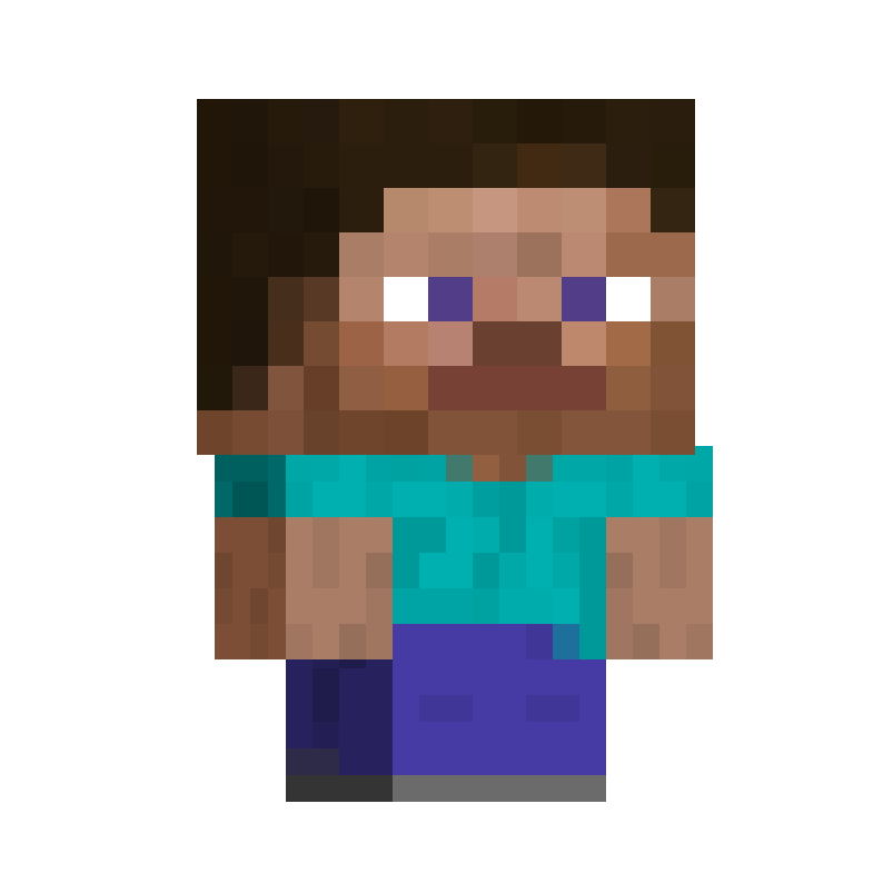 Cute chibi made from the Minecraft skin